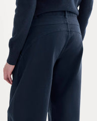 Double-Stitch Barrel Pant | Navy