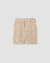The 7" Linen Trouser Short | Cornstalk Chambray