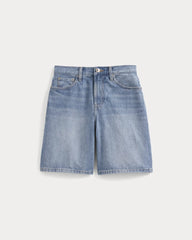 Loose Jean Short | Light Wash