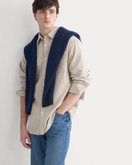Lightweight Oversized Oxford | Chinchilla Chambray