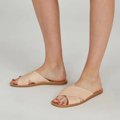 The Day Crossover Sandal | Pale Pink