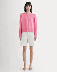 The Boxy Sweater in Everyday Cotton | Deep Pink