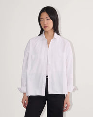 The Boxy Oxford | White / Black