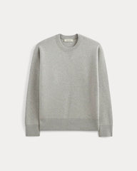 Luxe Merino Double-Knit Sweater | Heathered Grey