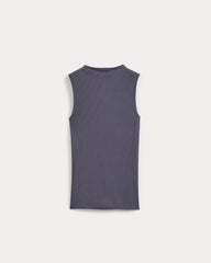 The Luxe Rib Funnel-Neck Tank | Graystone