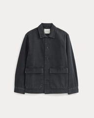 Denim Shacket | Washed Black