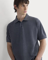 Classic Piqué Polo | Heathered Graphite