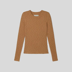 The Cozy Rib Long-Sleeve Tee | Cappuccino