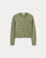 The Cropped Cardigan in Cotton Cashmere | Sagebrush
