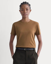 The Box-Cut Tee in Essential Cotton | Toffee | No Pocket