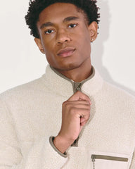 The Teddy Quarter-Zip Fleece | Heathered Oat