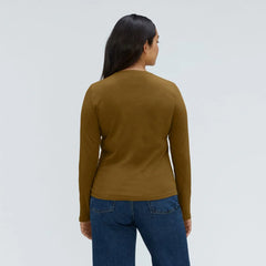 The Organic Cotton Long-Sleeve Crew | Tapenade