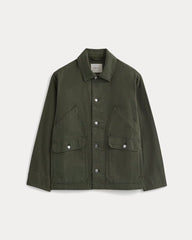 Relaxed Barn Jacket | Olive Night
