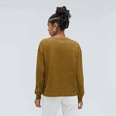 The Organic Cotton Long-Sleeve Tee | Tapenade