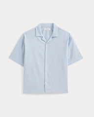 Cropped Resort Shirt | Light Blue