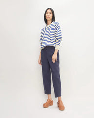 The Cotton-Merino Sweatshirt | Canvas / Lapis Blue