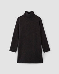The Cozy Stretch Turtleneck Dress | Charcoal