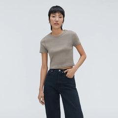 The ’90s Rib Tee | Clay