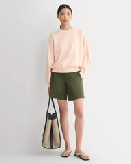 Lightweight Terry Blouson Crew | Pale Peach