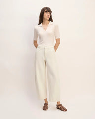 The Summer Barrel Jean | Ecru