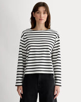 The Mariner Tee | Bone / Black