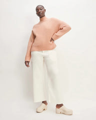 The Cloud Oversized Turtleneck | Blush Pink