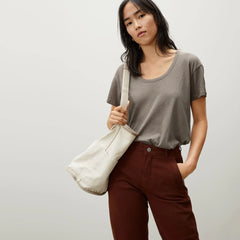 The Air Scoop-Neck Tee | Clay