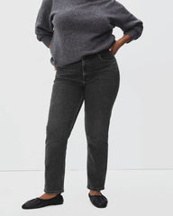 The Curvy Cheeky® Straight Jean | Washed Black | 26.5" Inseam
