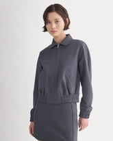 Ponte Aviator Jacket | Graphite