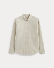 The Seersucker Long-Sleeve Shirt | Trench Coat Khaki / Natural