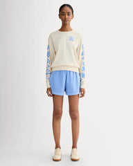 The Everlane x Parks Project Off-Duty Long-Sleeve Tee | Natural / Granada Sky Blue