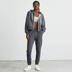 The Track Organic Cotton Hoodie | Dark Heather Grey