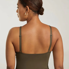 The V-Neck One-Piece | Beech
