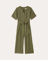 The Wrap Jumpsuit in Linen | Kalamata