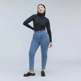 The Cheeky Hourglass Jean | Stone-Washed Sky | 26.5" Inseam