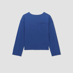 The Premium Weight Oversized Pocket Tee | Mazarine Blue