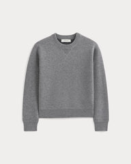Double Knit Crew in Cotton Merino | Mid Grey/Graphite
