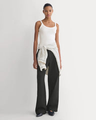 Soft Stretch U-Neck Tank | Bone