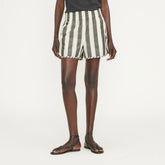 The Poplin Boxer Short | Bone / Black