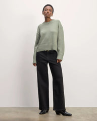 The Boxy Sweater in Everyday Cotton | Sage Green