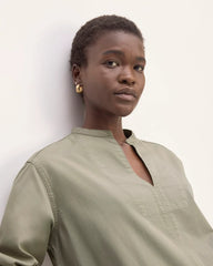 The Long-Sleeve Utility Mini Dress | Sage Green