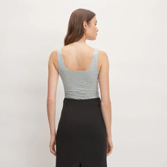 The Supima® Sleeveless Top | Heathered Grey