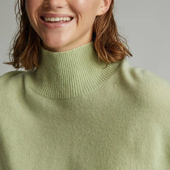The Cashmere Oversized Turtleneck | Seafoam Green