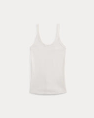 Soft Stretch U-Neck Tank | Bone