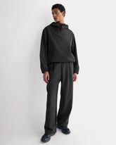 Luxe Fleece Pleated Sweatpant | Black