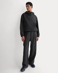 Luxe Fleece Pleated Sweatpant | Black