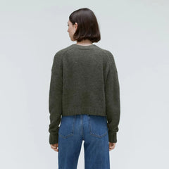 The Alpaca V-Neck Cropped Cardigan | Kambaba