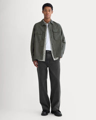 Utility Shirt Jacket | Washed Black