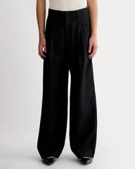 The Linen Way-High® Drape Pant | Black