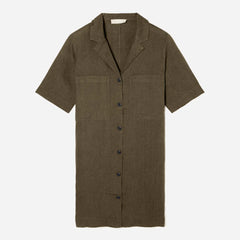 The Linen Workwear Dress | Beech